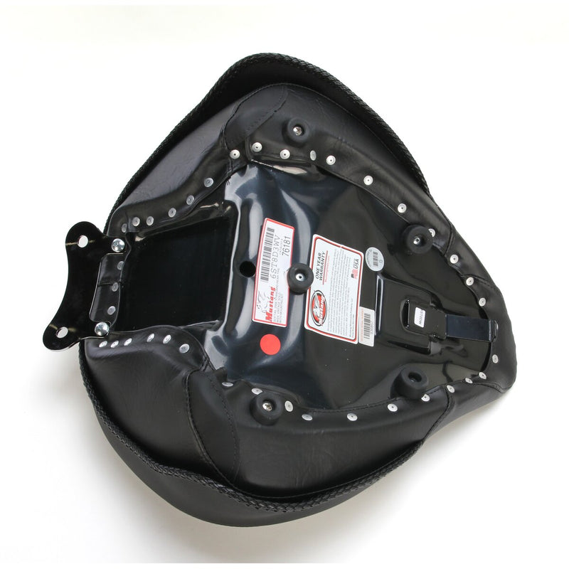 MUSTANG Wide Vintage Solo Seat - Plain - Softail '00-'16
