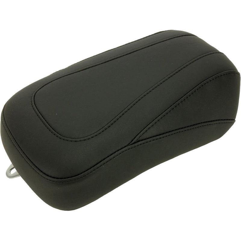 MUSTANG Tripper Rear Pillion Pad Synthetic Glove Leather Seat - Black - Touring '97-'20