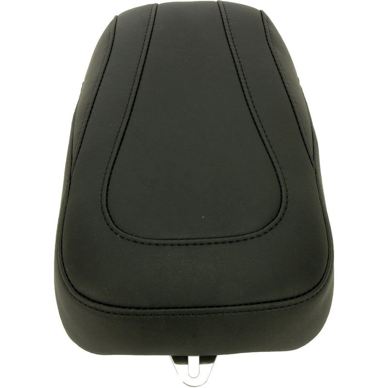 MUSTANG Tripper Rear Pillion Pad Synthetic Glove Leather Seat - Black - Touring '97-'20