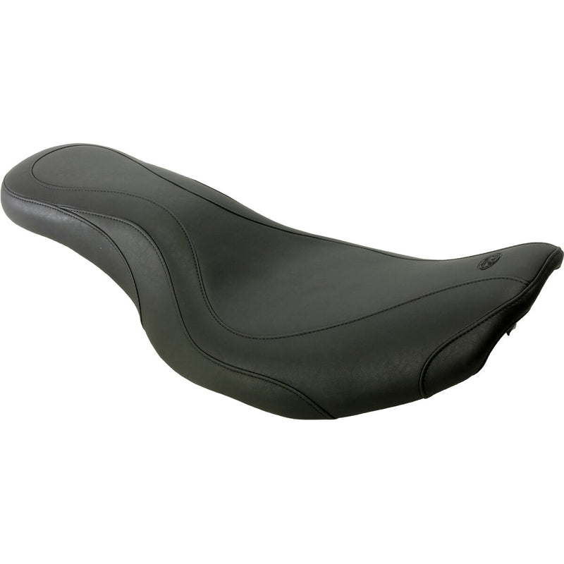 MUSTANG Day Tripper Synthetic Glove-Leather Seat - Black - Touring '97-'07