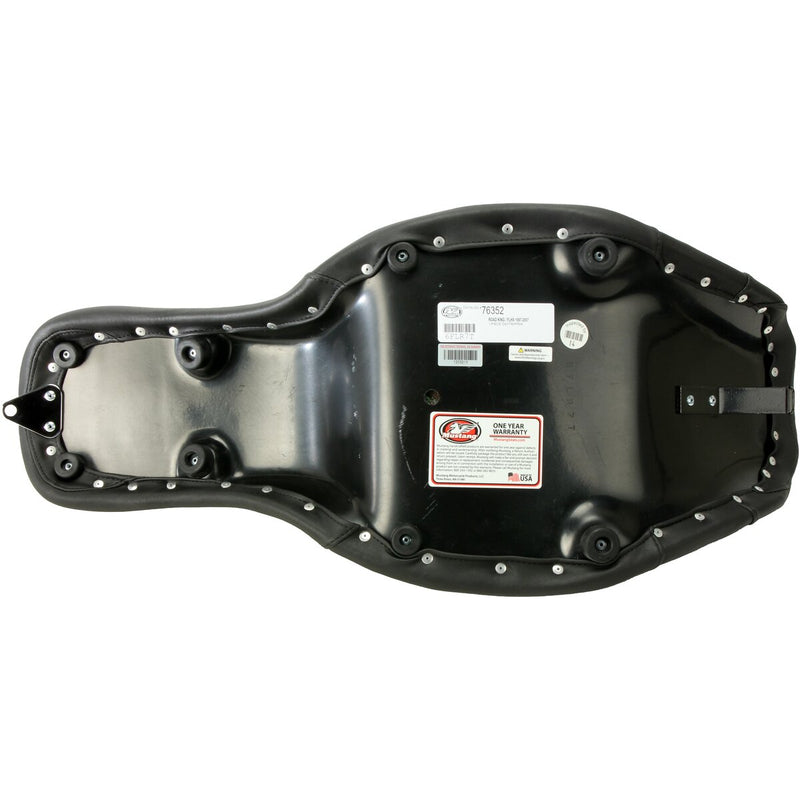 MUSTANG Day Tripper Synthetic Glove-Leather Seat - Black - Touring '97-'07