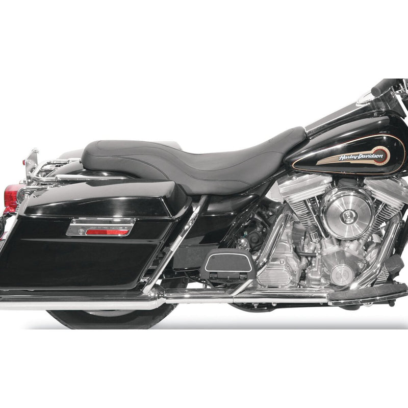 MUSTANG Day Tripper Synthetic Glove-Leather Seat - Black - Touring '97-'07