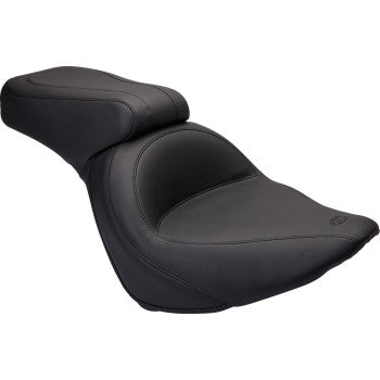 MUSTANG Standard Touring One-Piece 2-Up Seat - Smooth - Softail '06-'17