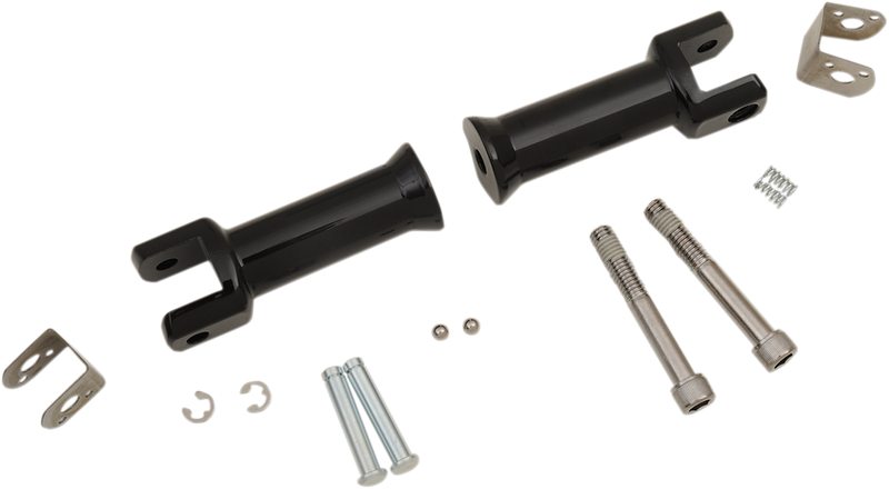 DRAG SPECIALTIES Passenger Footpeg Mount Kit - Black - Softail