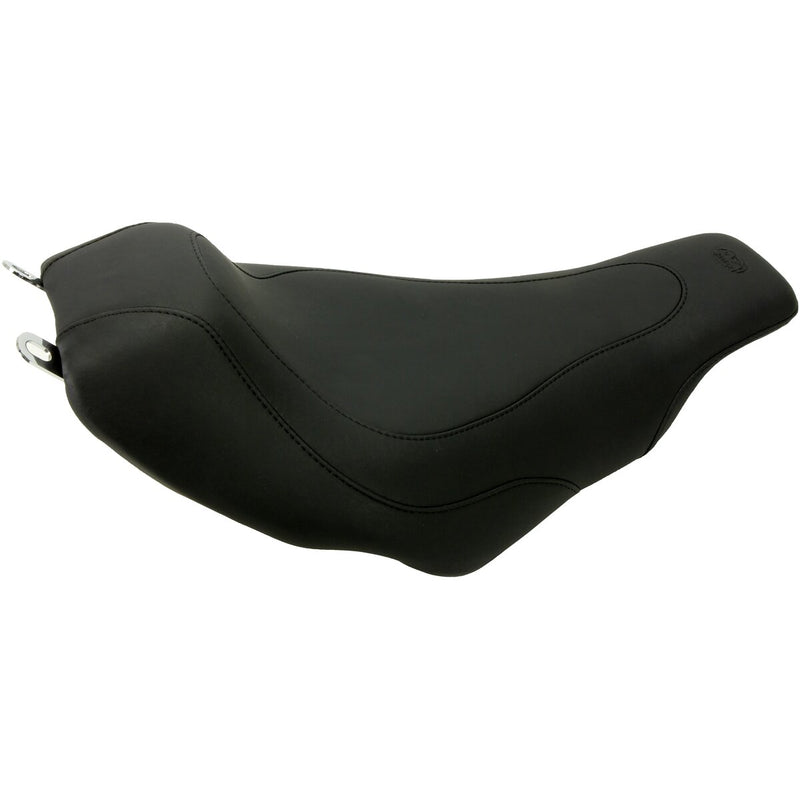 MUSTANG Tripper Solo without Backrest Black Stitched Synthetic Glove Leather Seat - Black - Touring '97-'07