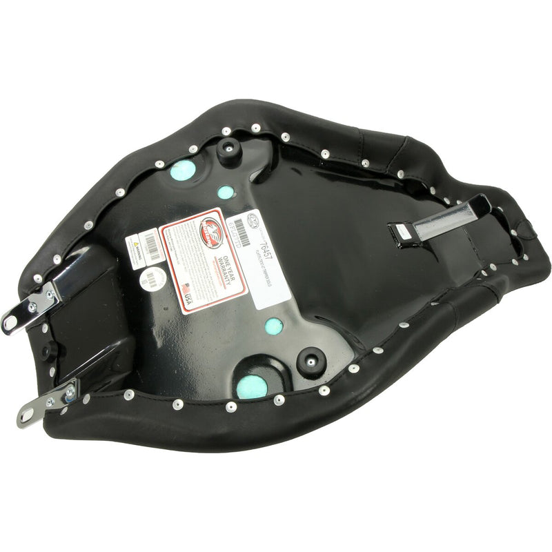 MUSTANG Tripper Solo without Backrest Black Stitched Synthetic Glove Leather Seat - Black - Touring '97-'07