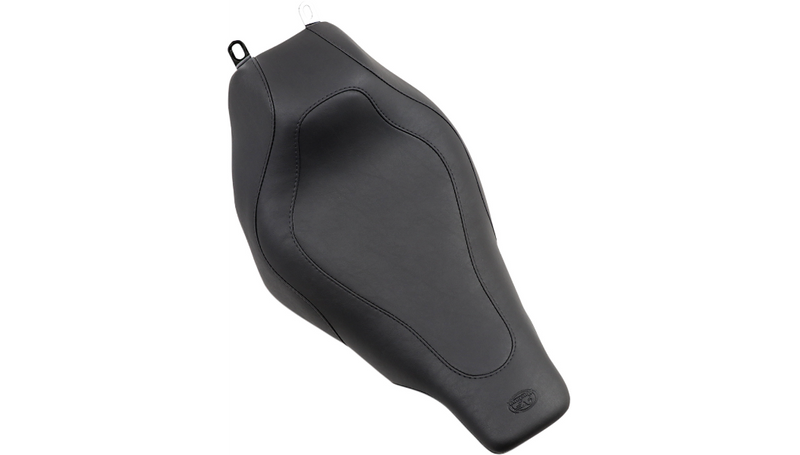 MUSTANG Tripper Solo without Backrest Black Stitched Synthetic Glove Leather Seat - Black - Touring '97-'07