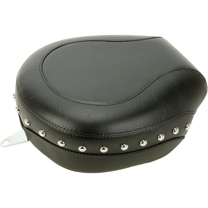 MUSTANG Wide Rear Seat - Chrome Studs - Black - XL '04-'21