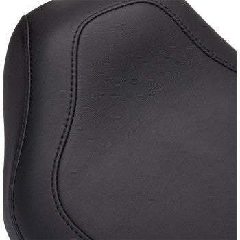 MUSTANG Tripper™ Synthetic Leather Solo Seat - Smooth - Black - Dyna '04-'05