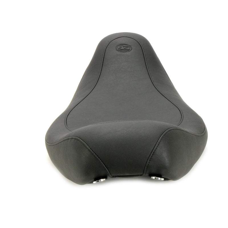 MUSTANG Wide Tripper™ Solo Seat - Smooth - Black - Touring '08-'21