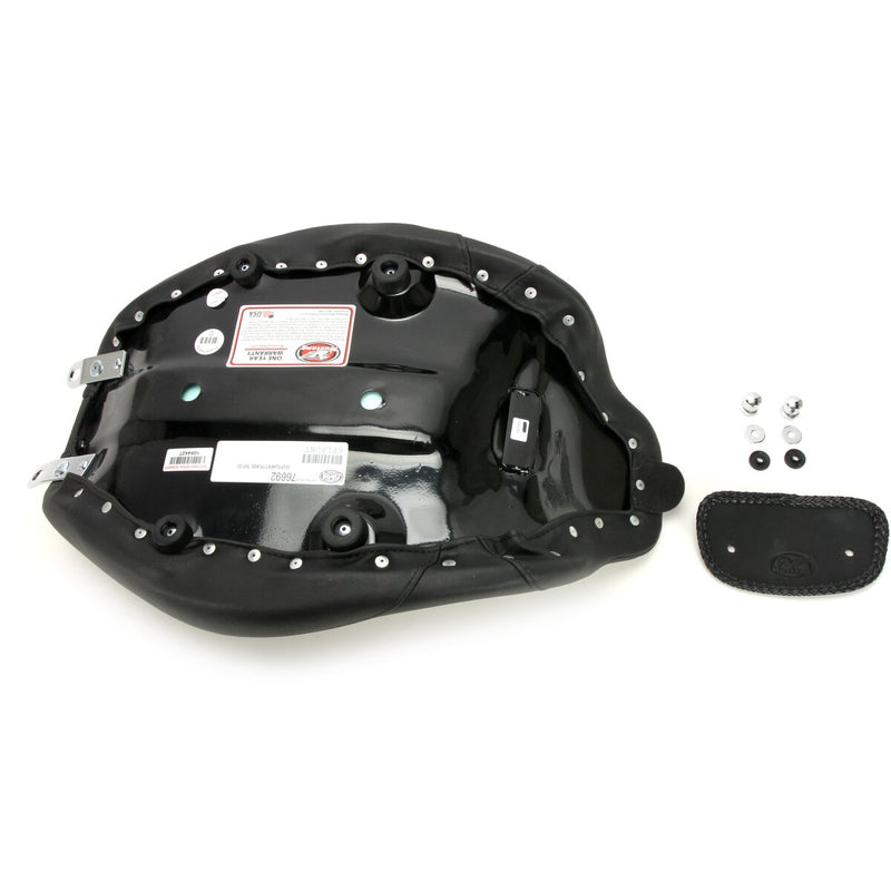 MUSTANG Wide Tripper™ Solo Seat - Smooth - Black - Touring '08-'21