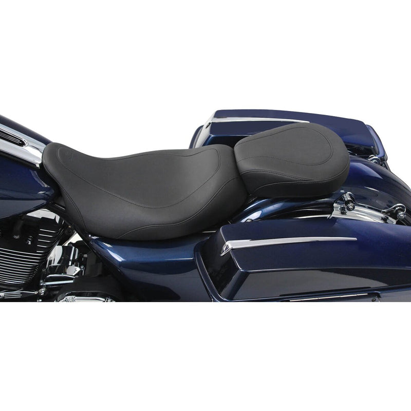 MUSTANG Wide Tripper™ Solo Seat - Smooth - Black - Touring '08-'21
