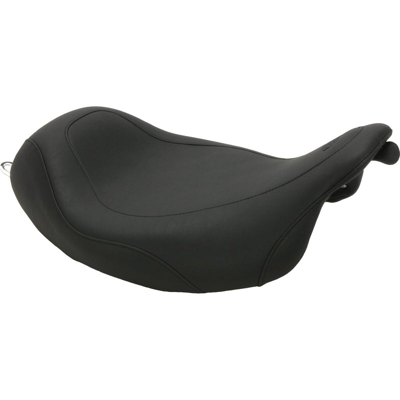 MUSTANG Wide Tripper™ Solo Seat - Smooth - Black - Touring '08-'21