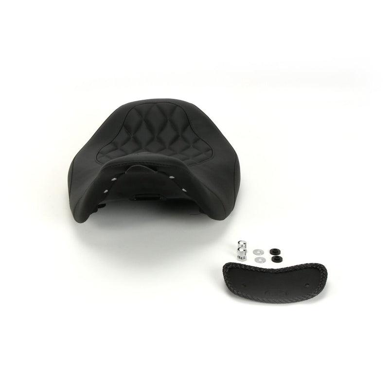 MUSTANG Wide Tripper™ Solo Seat - Diamond Stitch - Black - Touring '08-'21