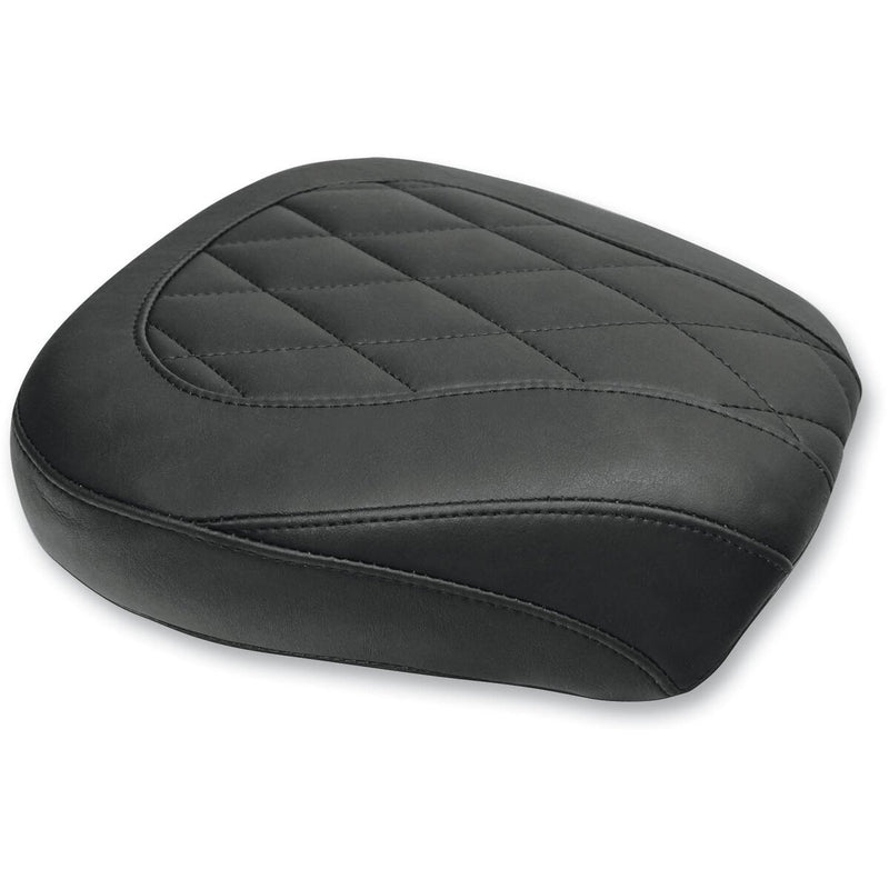 MUSTANG Wide Tripper Rear Seat - Diamond Stitch - Black - Touring '08-'21