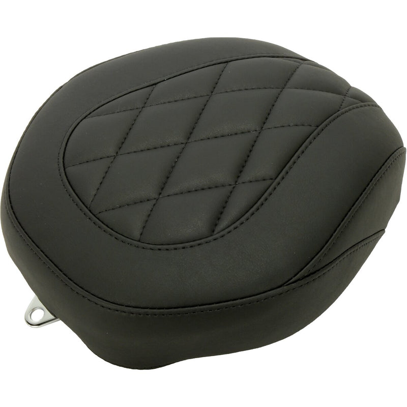 MUSTANG Wide Tripper™ Forward Passenger Seat - Diamond - Black - Dyna '06-'17