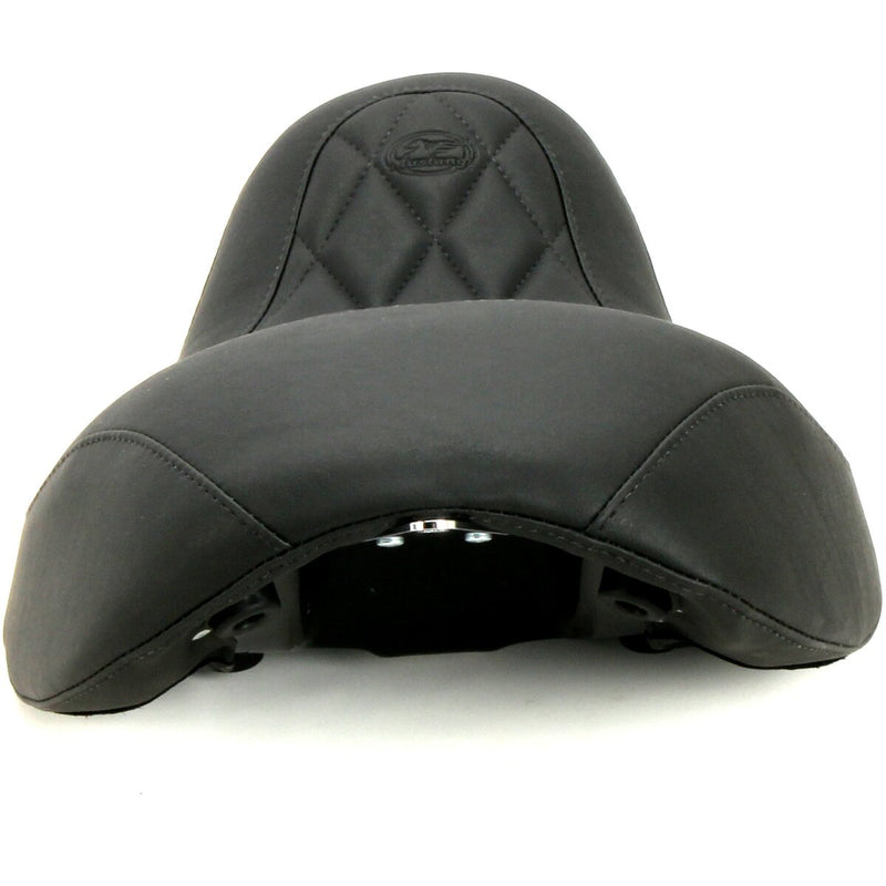 MUSTANG Wide Tripper™ Forward Solo Seat - Diamond - Black - Dyna '06-'17
