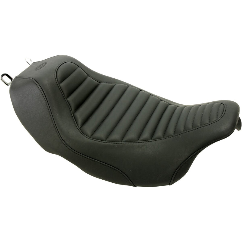 MUSTANG Tripper™ Solo Seat - Tuck and Roll - Black - Touring '08-'21