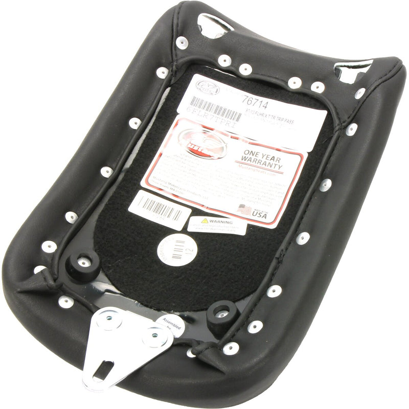 MUSTANG Tripper™ Rear Seat - Tuck and Roll - Black - Touring '08-'21