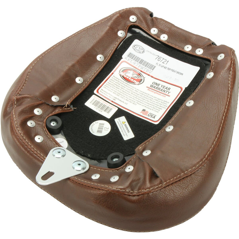 MUSTANG Wide Tripper™ Rear Seat - Brown - Touring '08-'21