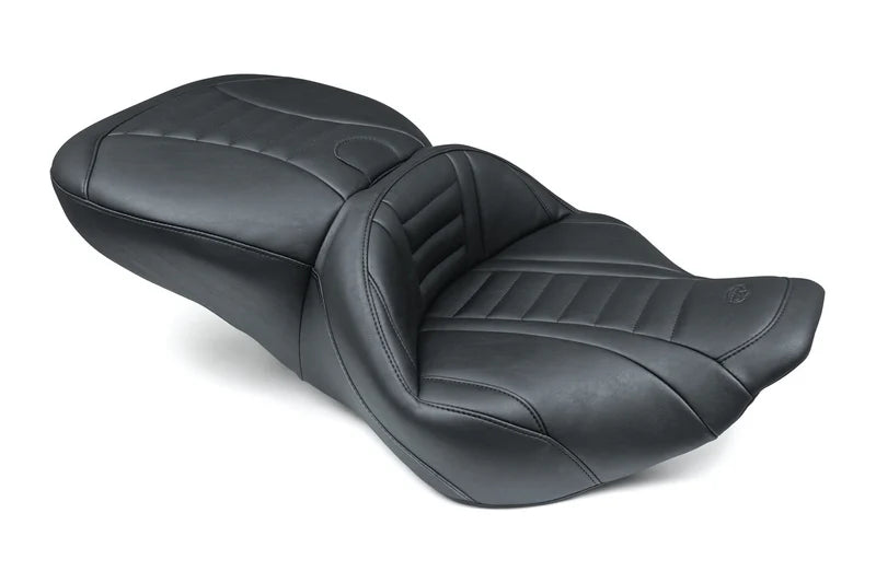 MUSTANG Super Touring Deluxe One-Piece 2-Up Seat - Road King '97-'07