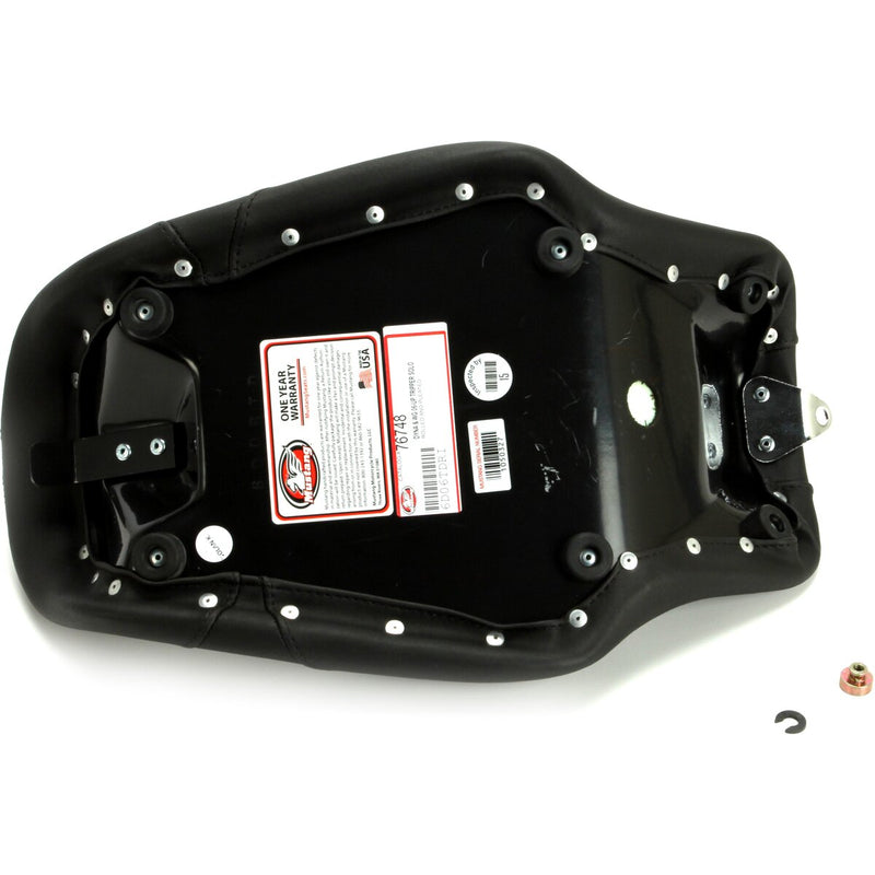 MUSTANG Tripper™ Synthetic Leather Solo Seat - Tuck and Roll - Dyna '06-'17