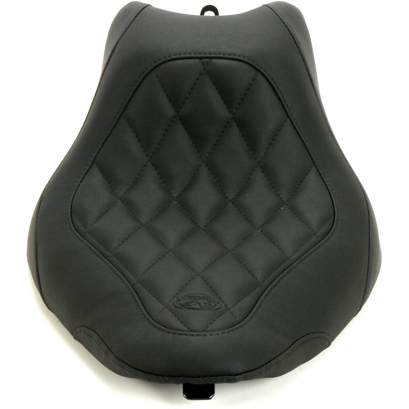 MUSTANG Wide Tripper™ Solo Seat - Diamond - Black - Softail '11-'17