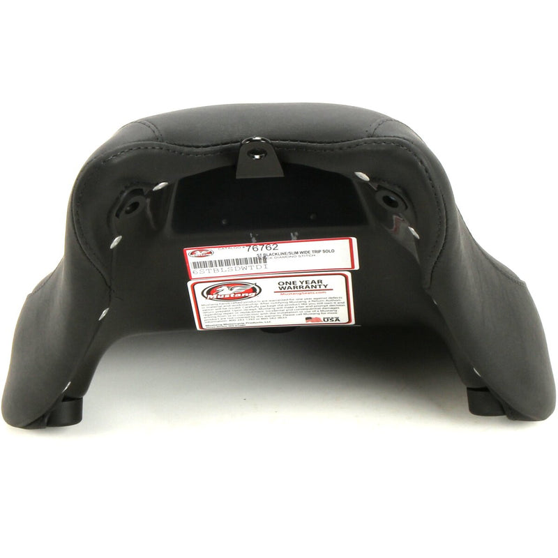 MUSTANG Wide Tripper™ Solo Seat - Diamond - Black - Softail '11-'17