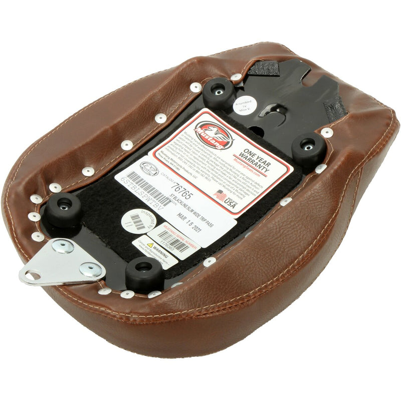 MUSTANG Wide Tripper™ Rear Seat - Brown - FLS/FXS '11-'17