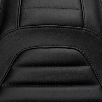 MUSTANG Tripper Fastback™ One-Piece 2-Up Seat - Front Tuck-n-Roll - Black - FXSB '13-'17