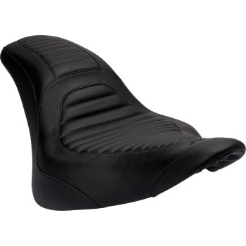 MUSTANG Tripper Fastback™ One-Piece 2-Up Seat - Front Tuck-n-Roll - Black - FXSB '13-'17
