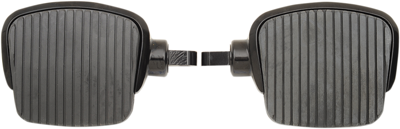 DRAG SPECIALTIES Driver Male Mount Mini Footboards - Black - 4"