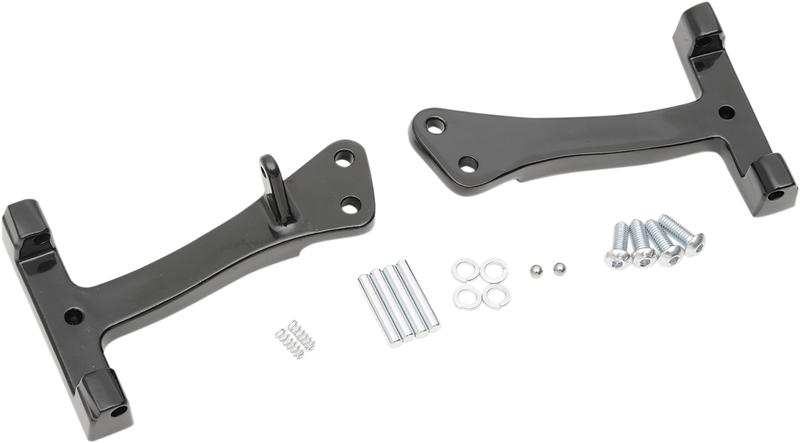 Drag Specialties Passenger Floorboard Mount Kit - Black - FXD/FLD '06-'17