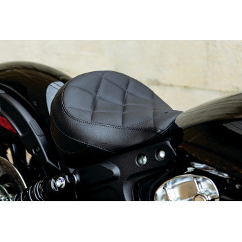 MUSTANG Solo Touring Seat - Diamond Stitch - Black - Scout '18-'24