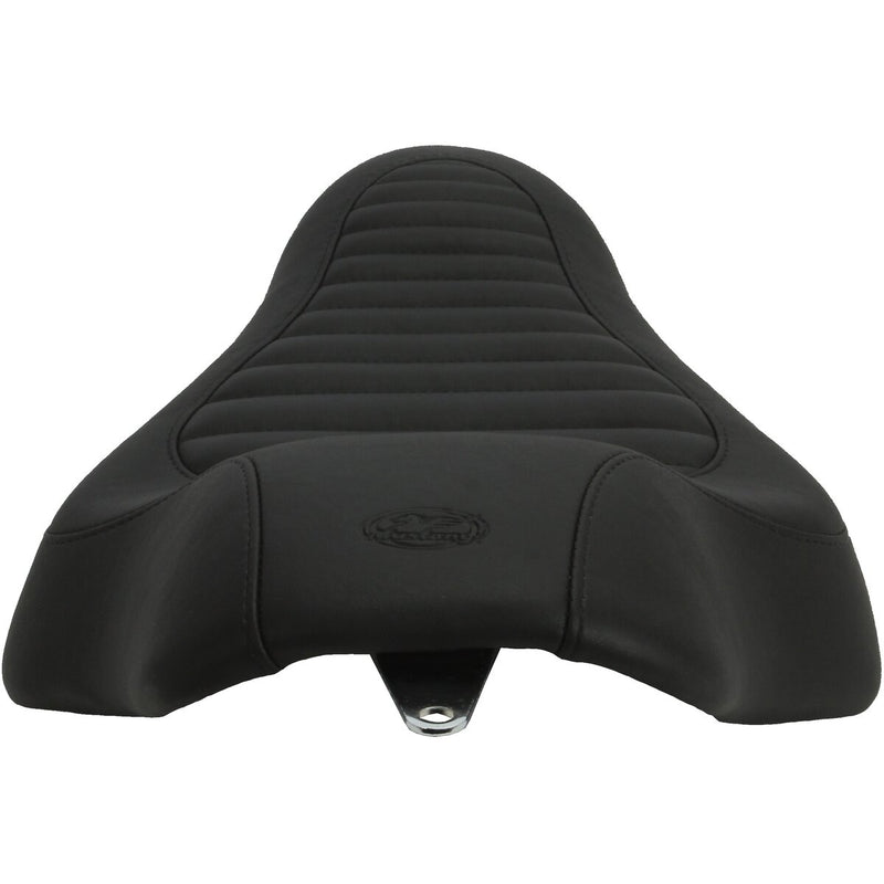 MUSTANG Tripper™ Synthetic Leather Solo Seat - Tuck and Roll - Sportster '04-'21 with 2.1/3.3 Gallon Tank