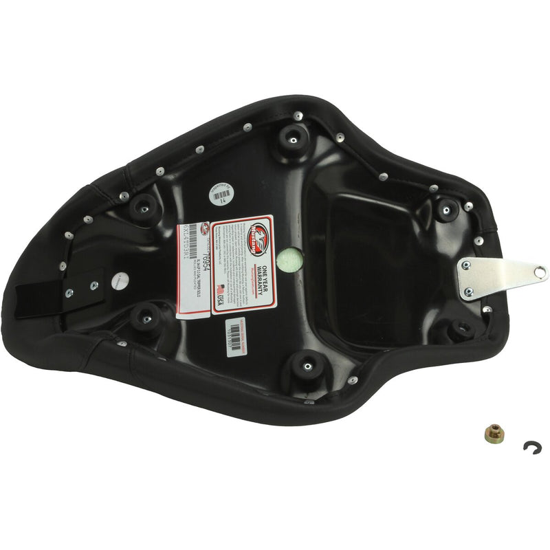 MUSTANG Tripper™ Synthetic Leather Solo Seat - Tuck and Roll - Sportster '04-'21 with 2.1/3.3 Gallon Tank