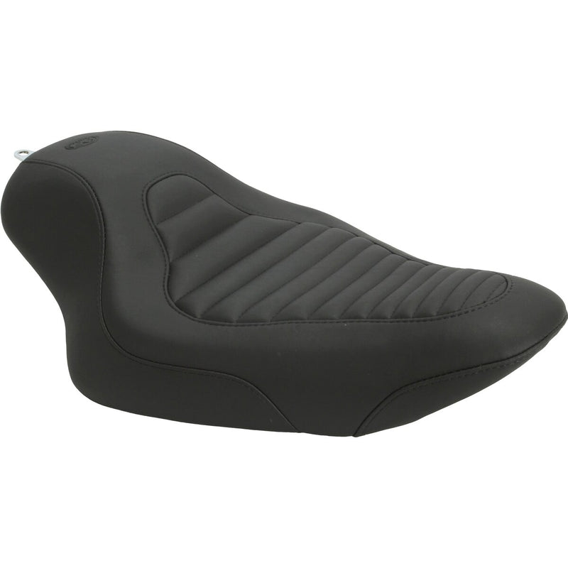 MUSTANG Tripper™ Synthetic Leather Solo Seat - Tuck and Roll - Sportster '04-'21 with 2.1/3.3 Gallon Tank