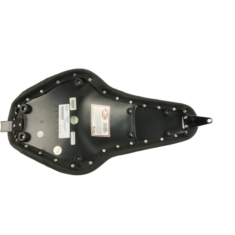 MUSTANG Tripper Fastback™ One-Piece 2-Up Seat - Tuck-n-Roll - Black - Sportster '10-'21