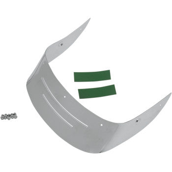 DRAG SPECIALTIES Rear Fender Skirt - Embossed Ribs - Chrome