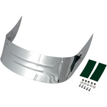 DRAG SPECIALTIES Rear Fender Skirt - Embossed Ribs - Chrome