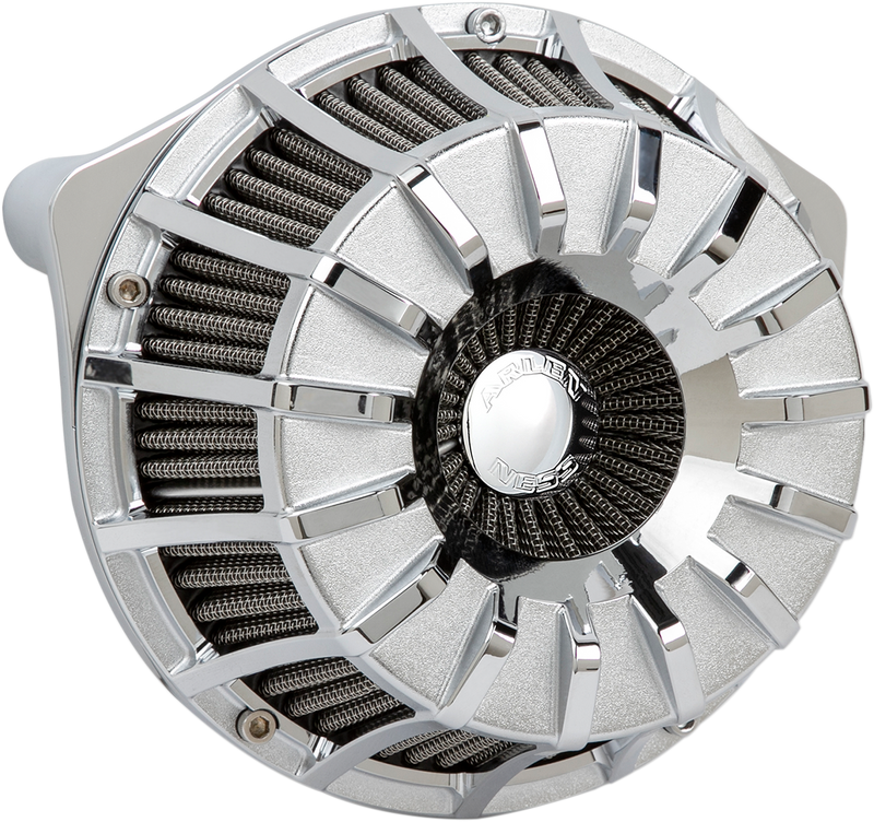 ARLEN NESS 15-Spoke Inverted Series Air Cleaner Kit - Chrome