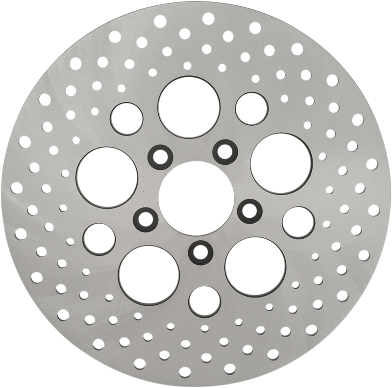 DRAG SPECIALTIES Stainless Steel Drilled Rear Brake Rotor - 11.5"