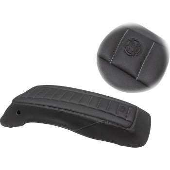 MUSTANG Deluxe Saddlebag Lid Covers - Black/Gunmetal Gray - Touring '14-'24