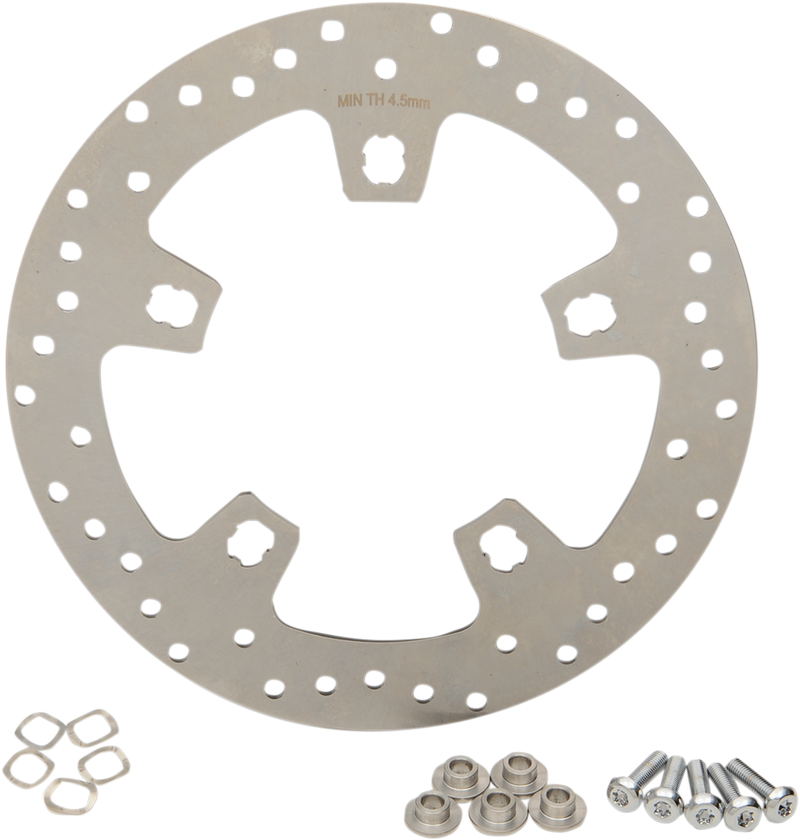 DRAG SPECIALTIES Custom Stainless Steel Front Brake Rotor - 11.5"