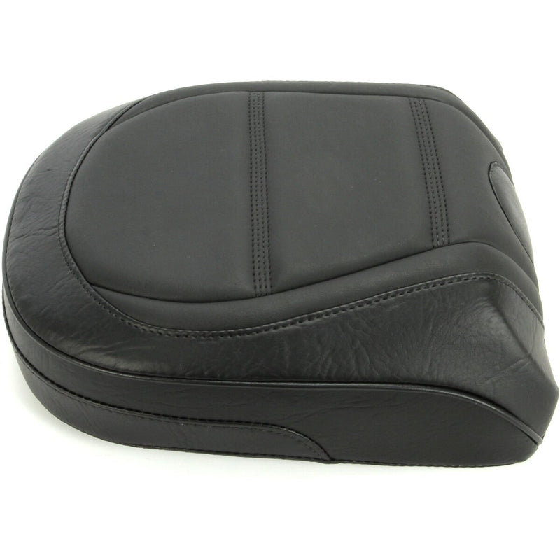 MUSTANG Wide Touring Recessed Passenger Seat - Quad Stich - Black - FLSL '18-'21