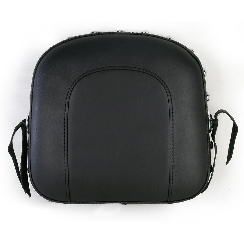 MUSTANG Studded Bracket-Style Sissy Bar Pad - Concho - 9-1/2" W x 9" H