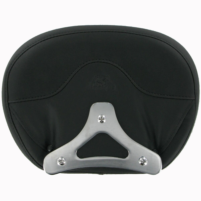 MUSTANG Passenger Backrest Pad - Smooth - Black - FLH '94-'21