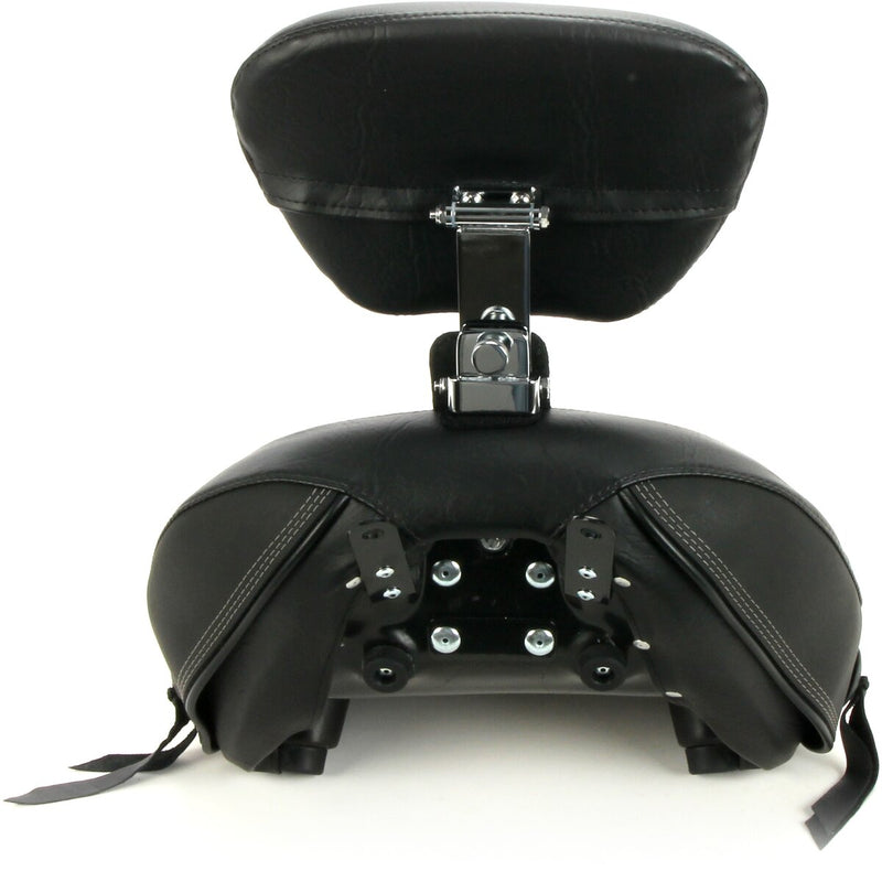 MUSTANG Max Profile Solo Touring Seat - with Driver Backrest - Black - Original - Softail '18-'21