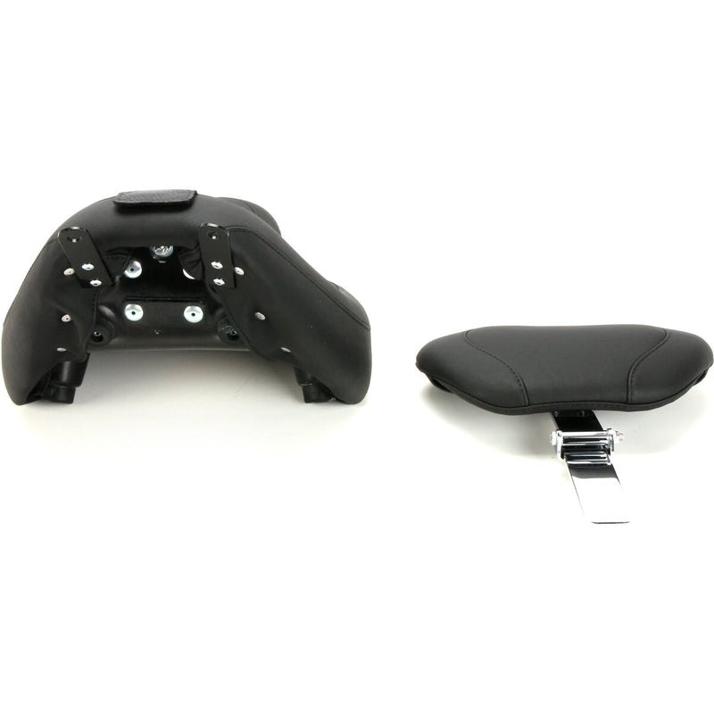 MUSTANG Wide Tripper™ Solo Seat with Backrest - Smooth - Black - Softail '18-'21