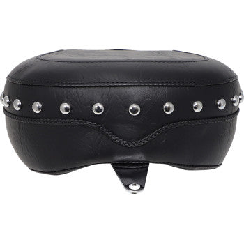 MUSTANG Wide Recessed Rear Seat - Chrome Studs - Black - XL '04-'21